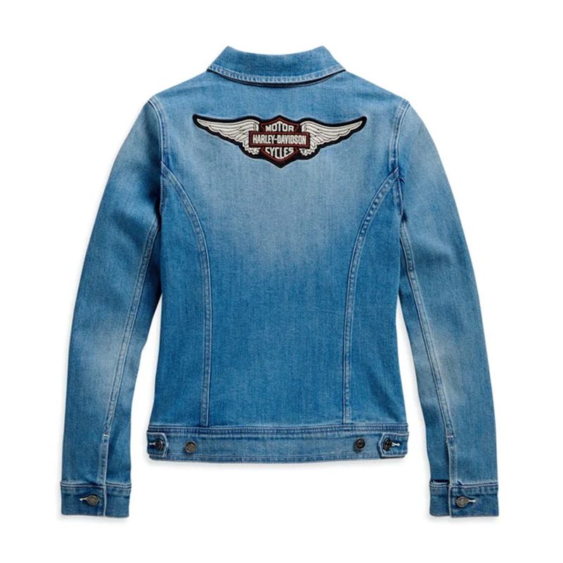 Women's Winged Logo Denim Jacket