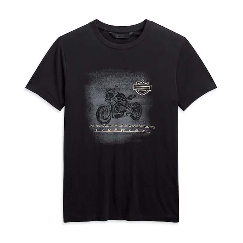 Men's LiveWire Graphic Slim Short Sleeve Tee - Black Men's LiveWire Graphic Slim Short Sleeve Tee - Black
