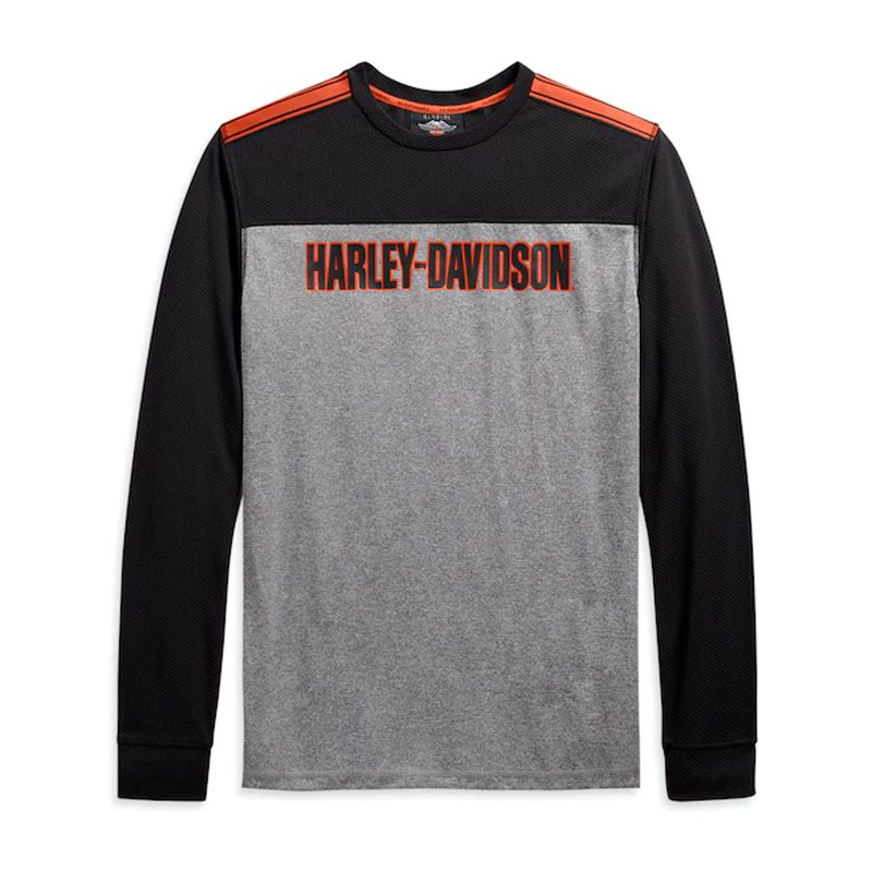 Men's Performance Micro Mesh Long Sleeve Colorblock Tee Men's Performance Micro Mesh Long Sleeve Colorblock Tee