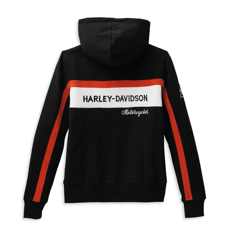 Women's Rally Stripe Zip Front Hoodie