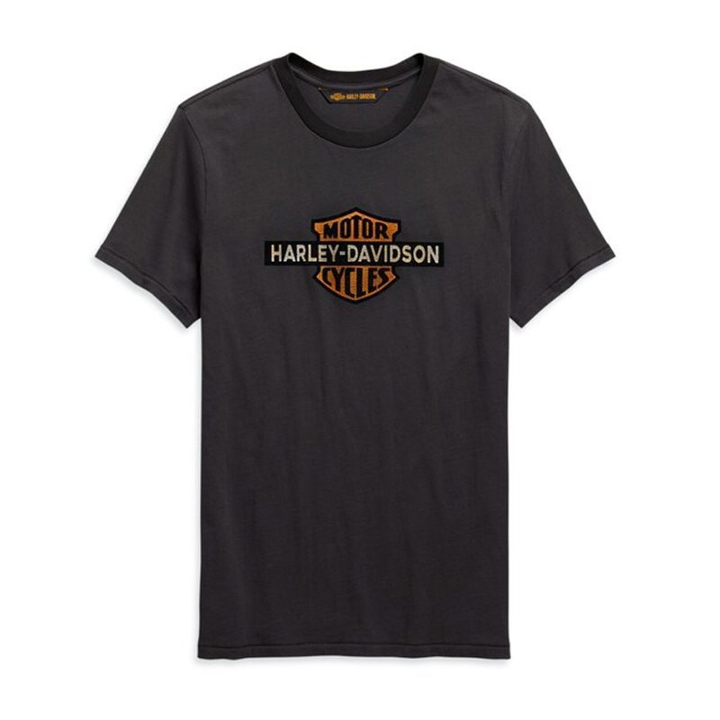 Men's Cracked Print Logo Short Sleeve Tee - Gray Men's Cracked Print Logo Short Sleeve Tee - Gray