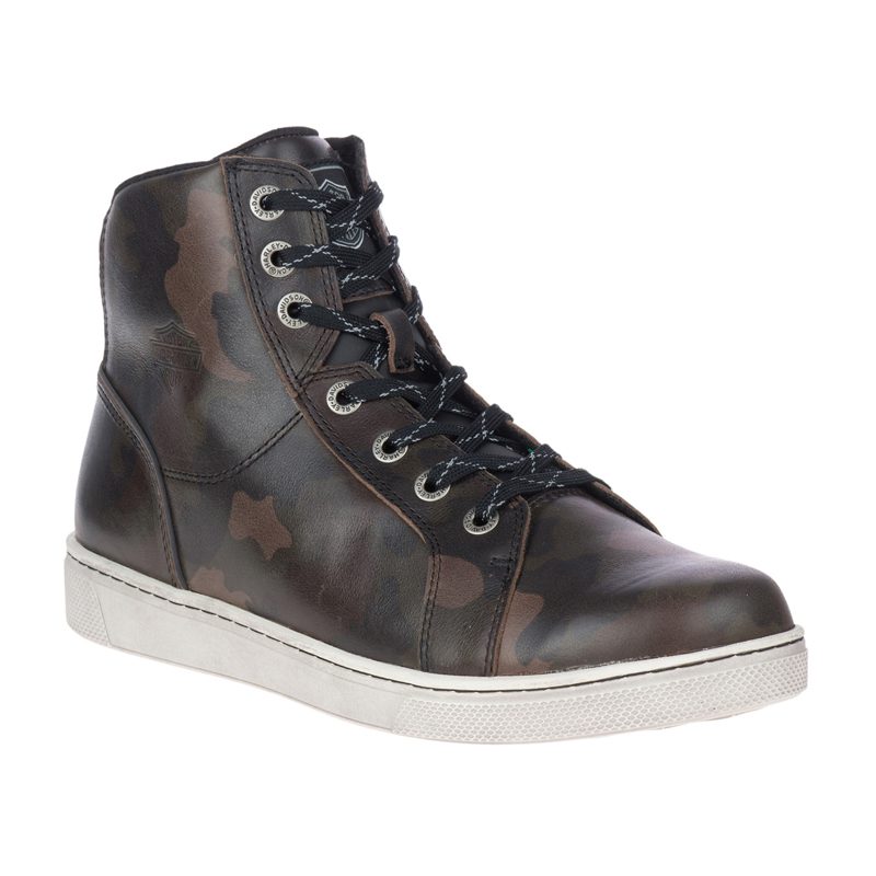 Bateman Camo Motorcycle Riding Boots