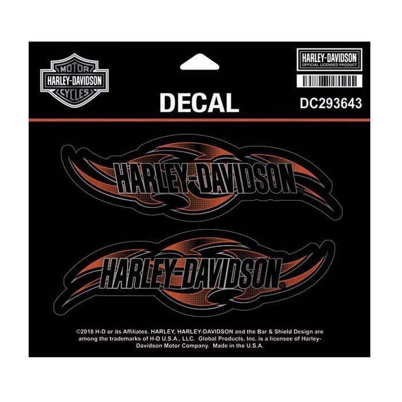 Harley-Davidson® Mens Tribal Edge Chrome Medium Decal Harley-Davidson® Mens Tribal Edge Chrome Medium Decal
