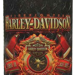 Harley-Davidson® Firefighter Original Can Wrap Flat Black & Red Neoprene