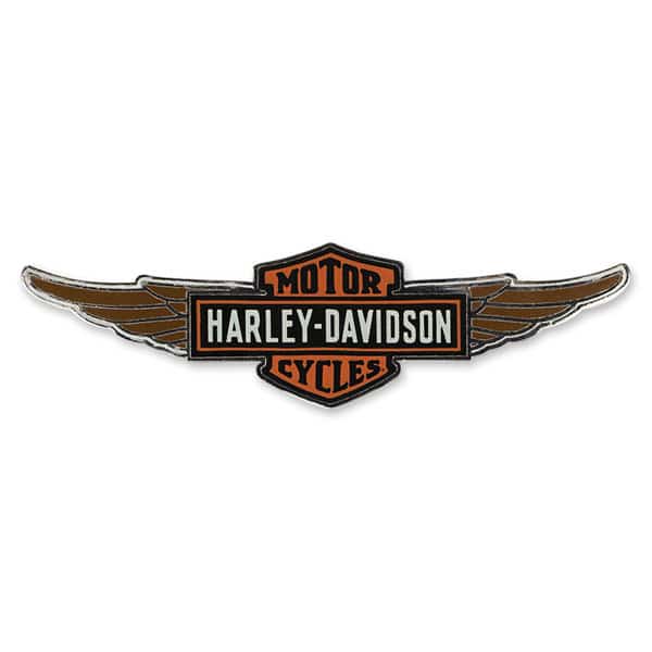 Harley-Davidson® Winged Bar & Shield Logo Cloisonne Pin, Polished Nickel Harley-Davidson® Winged Bar & Shield Logo Cloisonne Pin, Polished Nickel