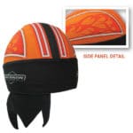 Mens Flame Tank Moisture Wicking Orange Polyester Headwrap