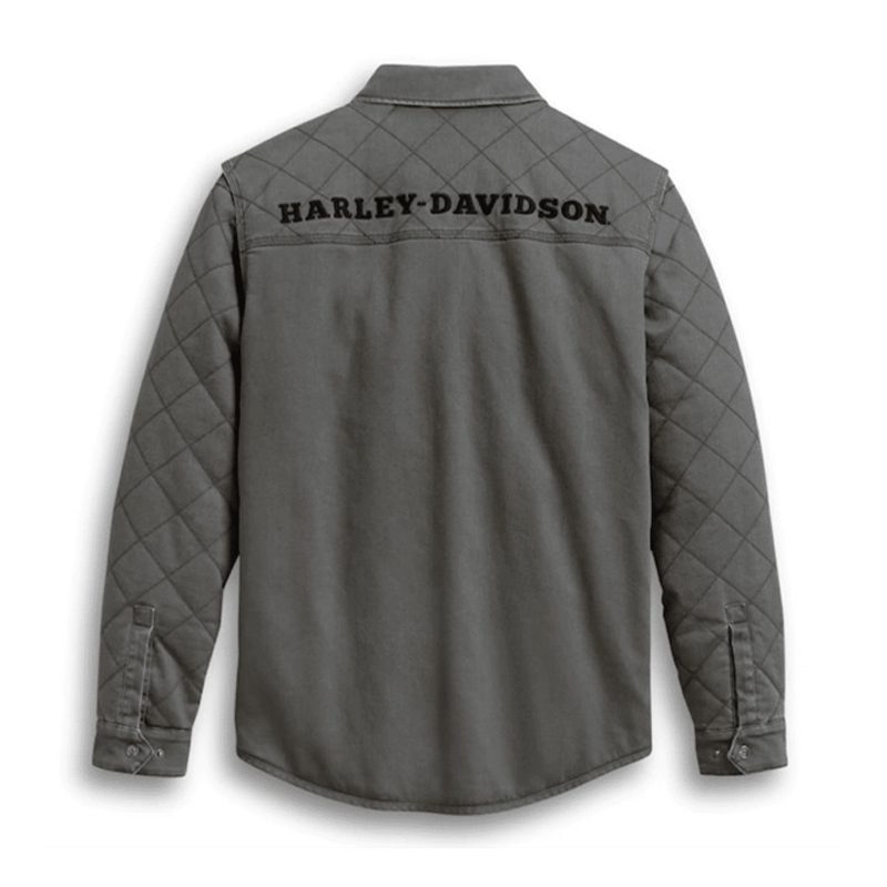 Men’s Diamond Quilted Shirt Jacket