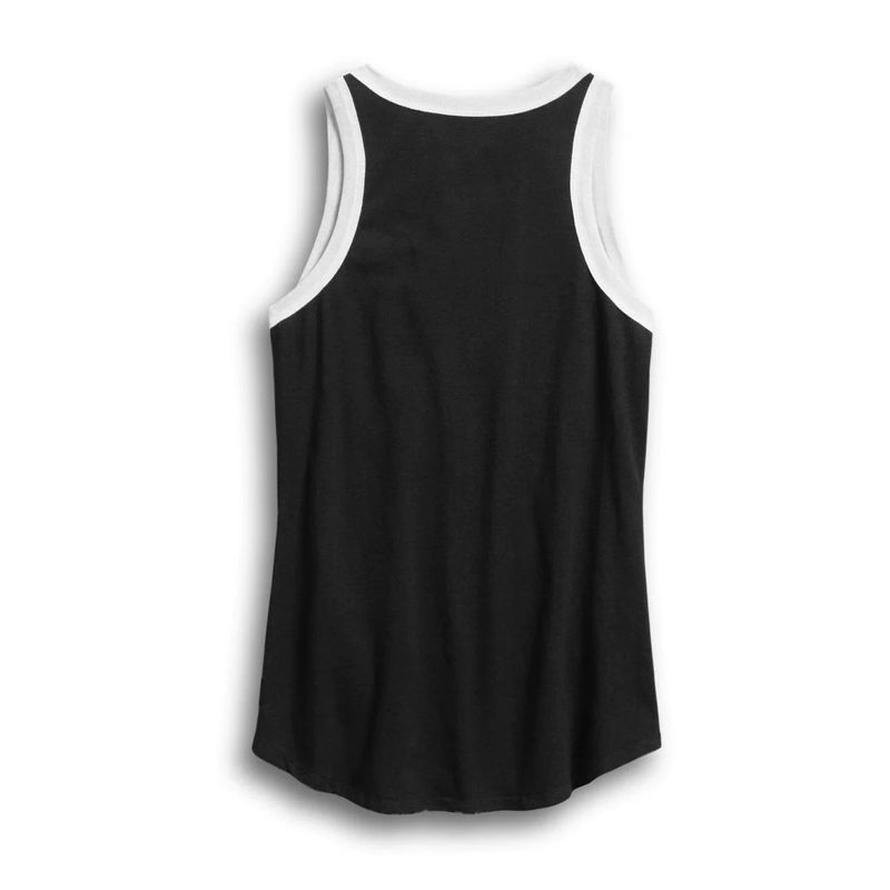 Harley-Davidson Women's Retro Eagle Sleeveless Tank Top, Black