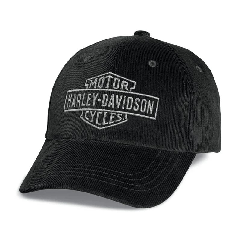 Harley Davidson Men's Bar & Shield Corduroy Cap Harley Davidson Men's Bar & Shield Corduroy Cap