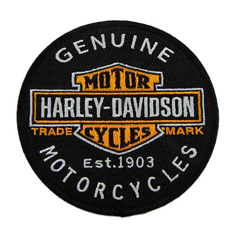 4-in-1 Embroidered Genuine Motorcycles Bar & Shield Emblem Patch 4-in-1 Embroidered Genuine Motorcycles Bar & Shield Emblem Patch