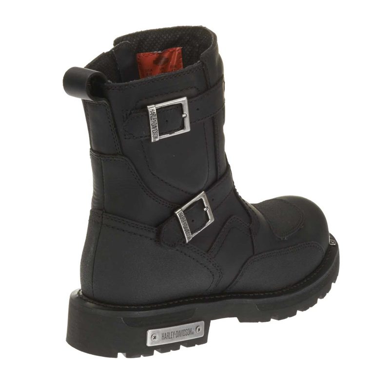 Men's Manifold black leather motorcycle Engineer boot