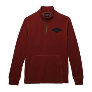 Men's Bar & Shield 1/4-Zip Mockneck Pullover
