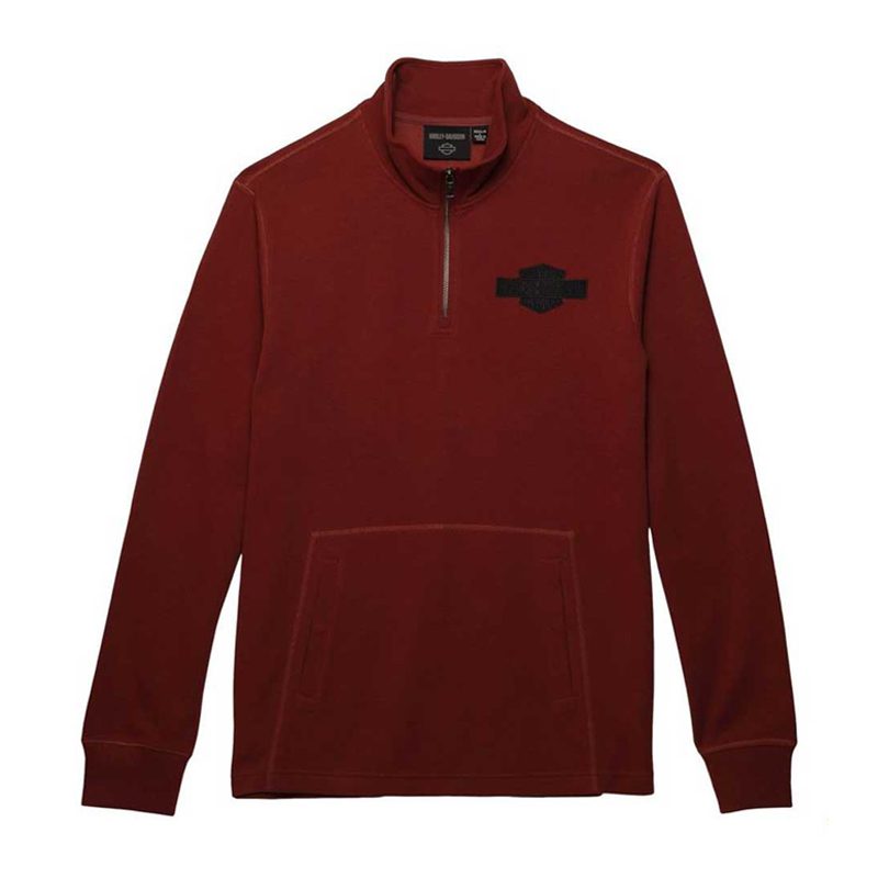Men's Bar & Shield 1/4-Zip Mockneck Pullover