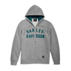 Men's Staple Zip-Up Hoodie - Heather Grey.