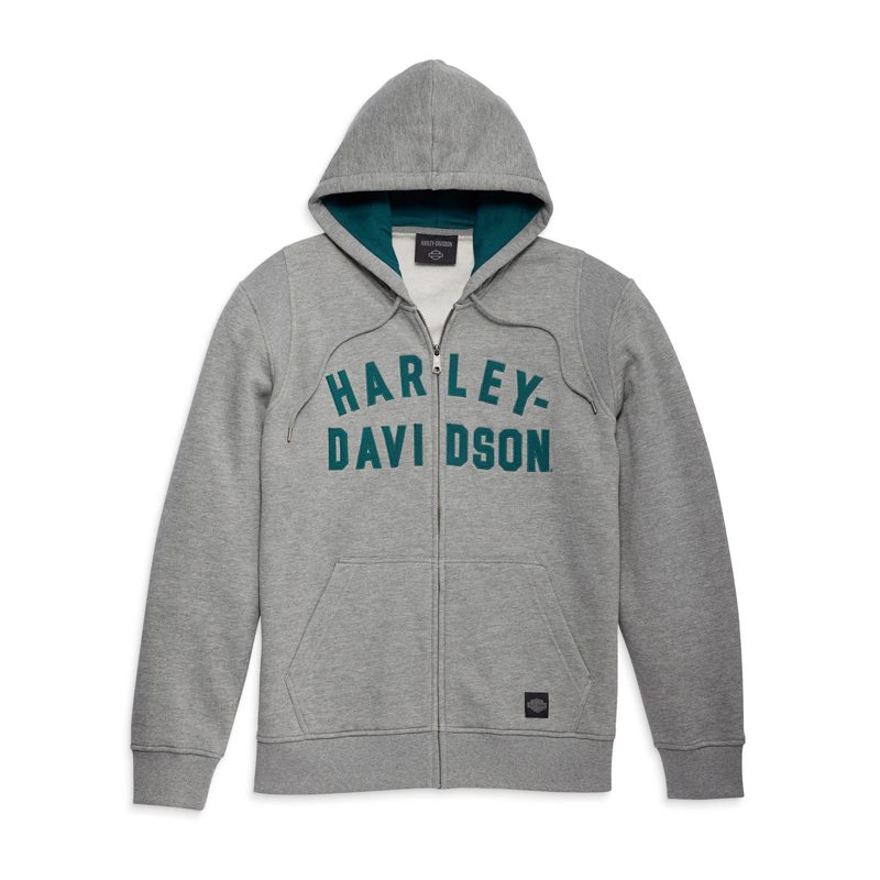Men's Staple Zip-Up Hoodie - Heather Grey.