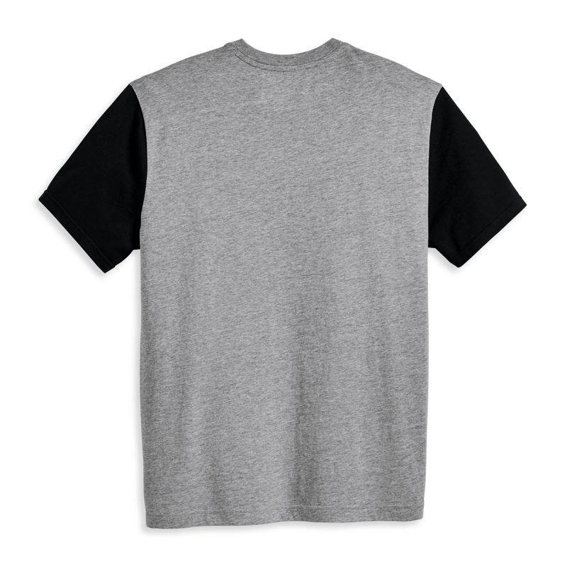 Men’s Staple Colorblock Tee – Colorblocked – Heather Grey