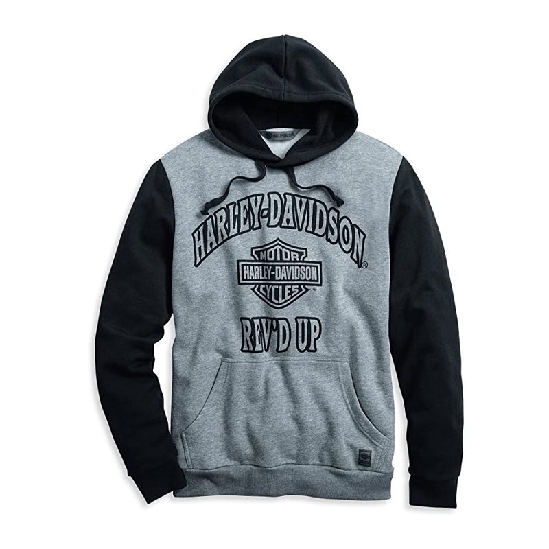 Men's Rev'd Up Pullover Hoodie Grey.