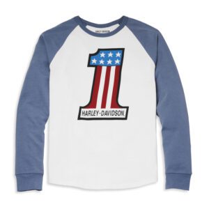 Men's #1 Race Raglan Sleeve Graphic Tee
