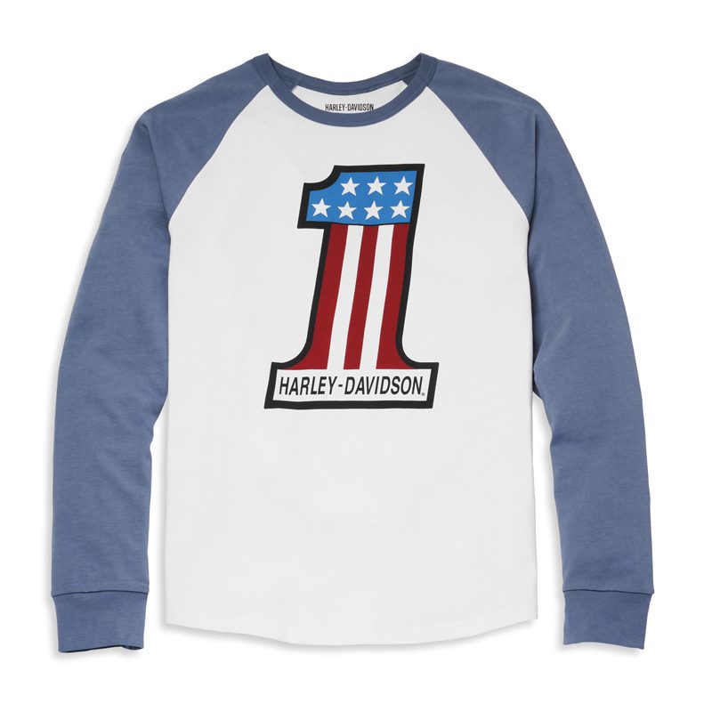 Men's #1 Race Raglan Sleeve Graphic Tee