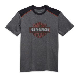 Men's Bar & Shield Performance Tee - Black Beauty
