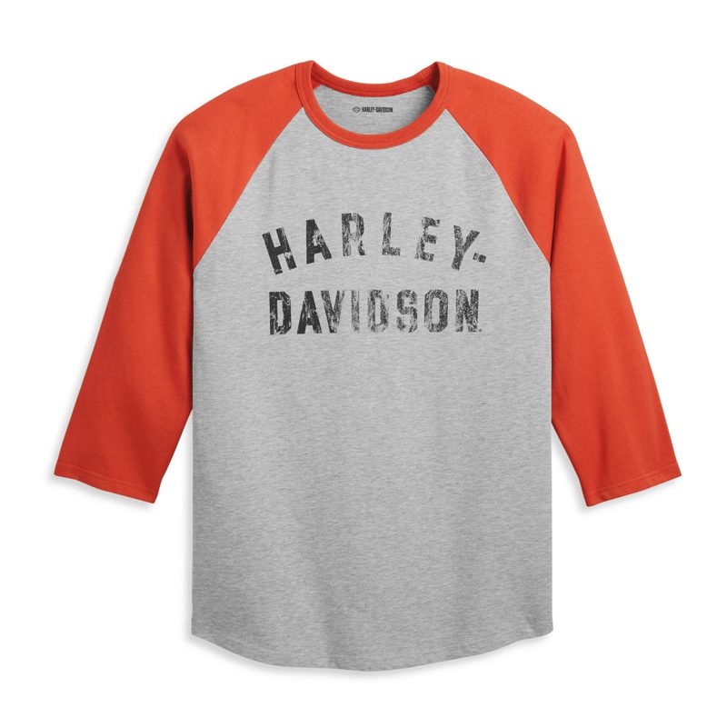 Men's Staple 3/4 Raglan - Colorblock - Grey Heather