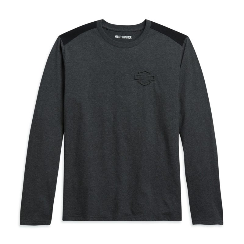 Harley Davidson Men's Contrast Shoulder Logo Tee