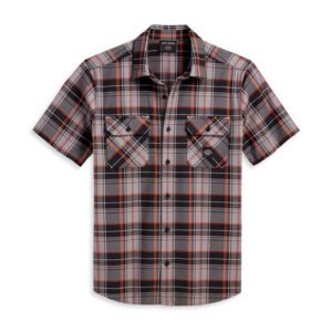 Men’s Wrench Crew Plaid Shirt – Grey Plaid