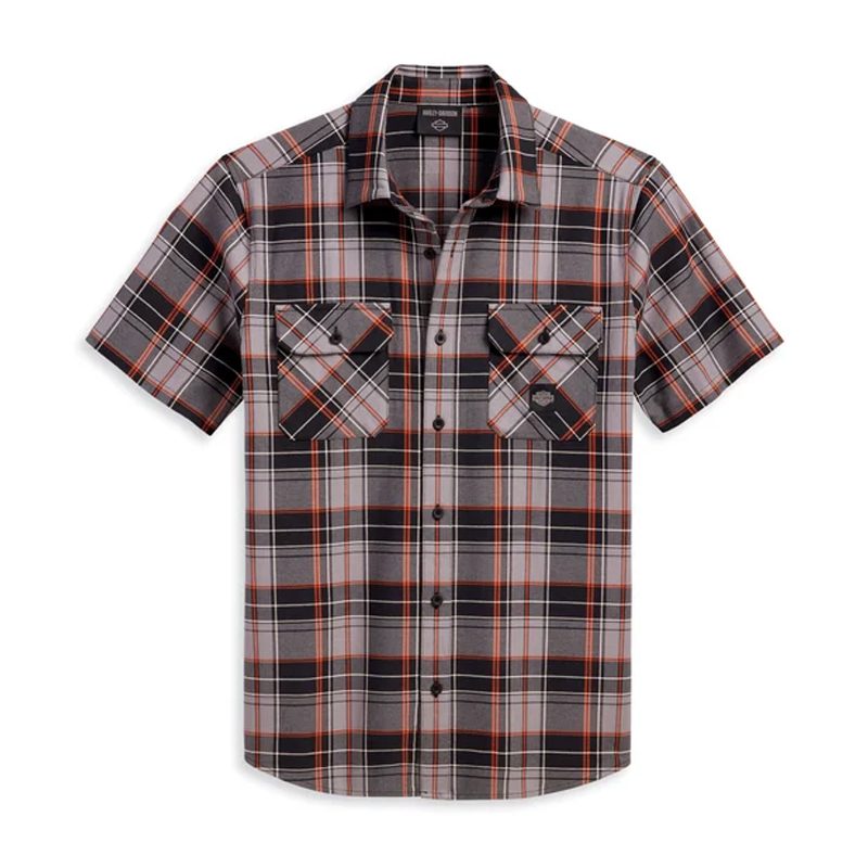 Men’s Wrench Crew Plaid Shirt – Grey Plaid