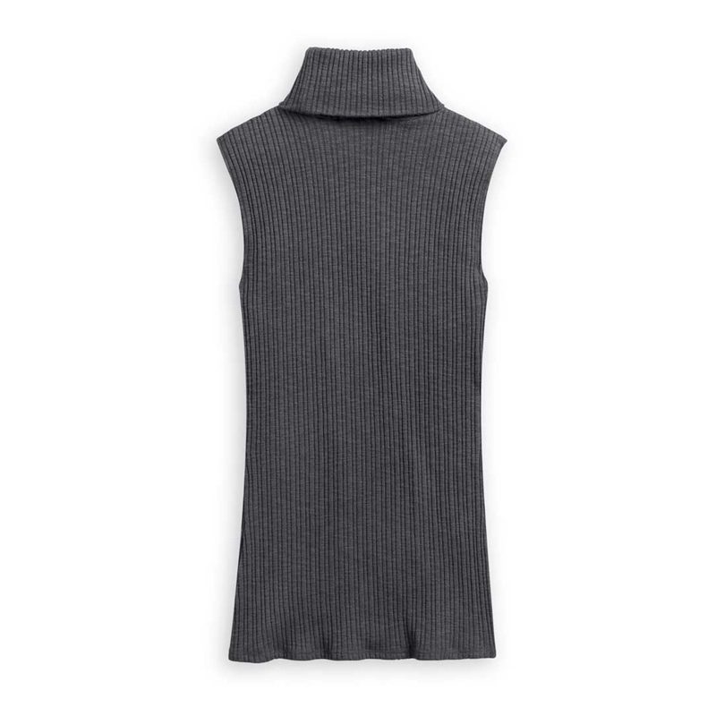 Harley-Davidson® Women's Sleeveless Rib-Knit Mockneck Tank