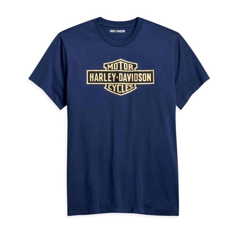 Men'S Bar & Shield Tee blue Men'S Bar & Shield Tee blue