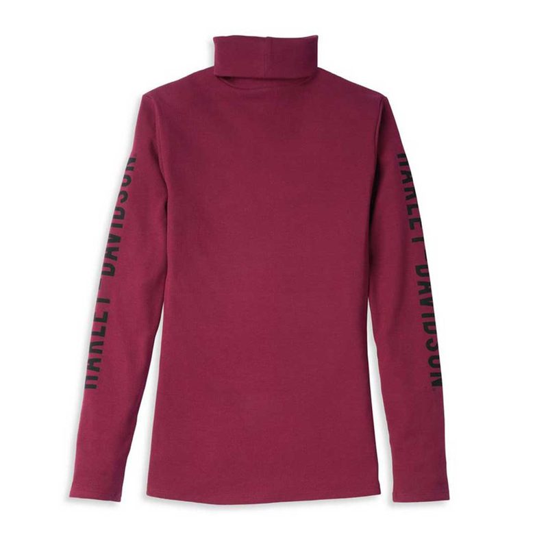 Women's Bar & Shield Logo Rib Turtleneck