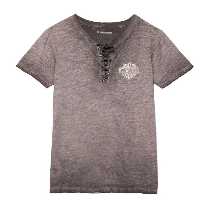Women's Throttle Lace-up Tee - Black Beauty Women's Throttle Lace-up Tee - Black Beauty