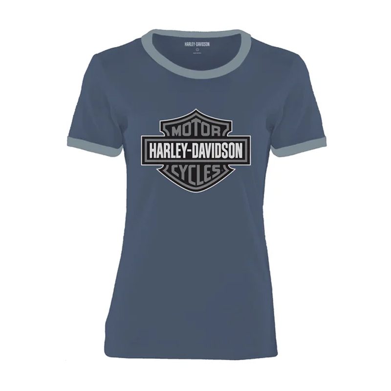 Women's Essential Bar & Shield Ringer T-Shirt