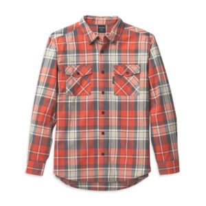 Men's Two Pocket Plaid Flannel Shirt