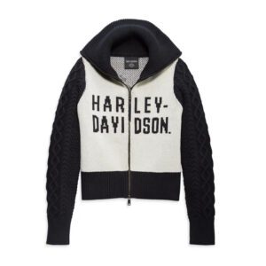 Women's Artisan Zip Front Motorcycle Sweater