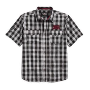 Men's Chain Stitched Plaid Shirt