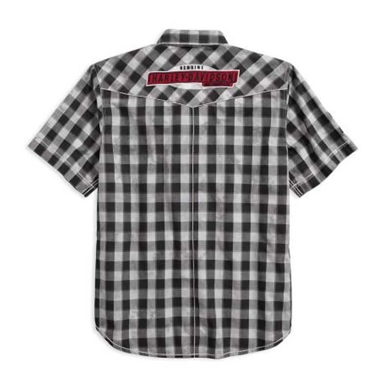 Men's Chain Stitched Plaid Shirt