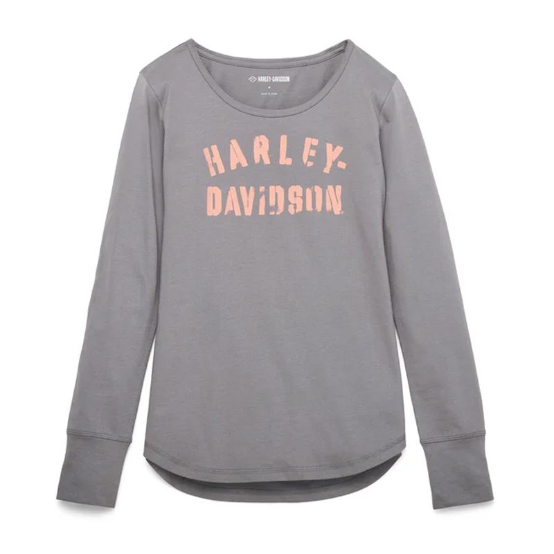 Women's Stencil Long Sleeve Knit Top