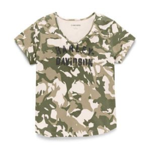 Women's Salute Camouflage V-Neck Tee