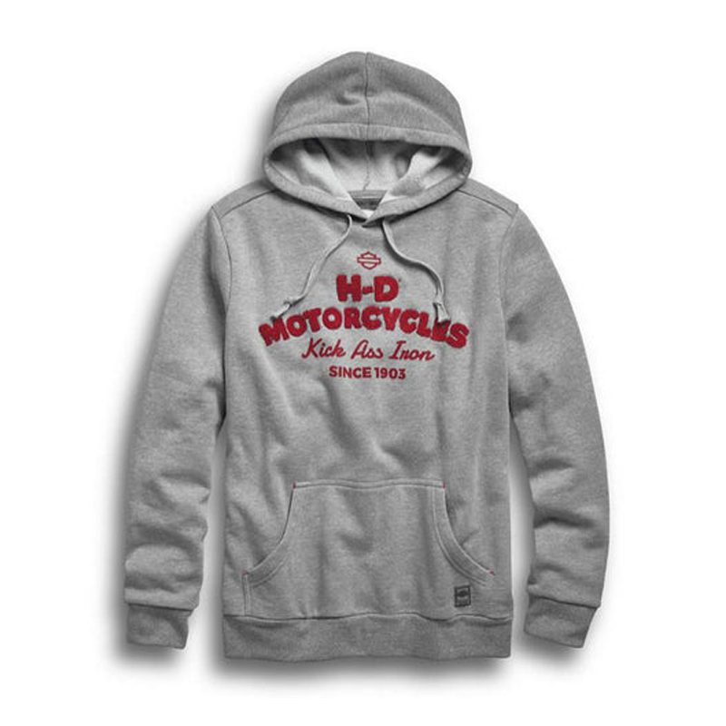 Men's Kick Ass Iron Pullover Slim Fit Hoodie Men's Kick Ass Iron Pullover Slim Fit Hoodie