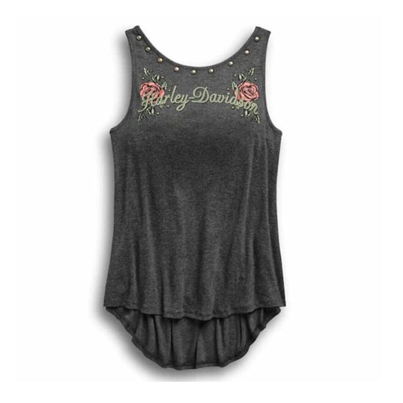Harley-Davidson® Women's Low Back Studded Sleeveless Modal Tank
