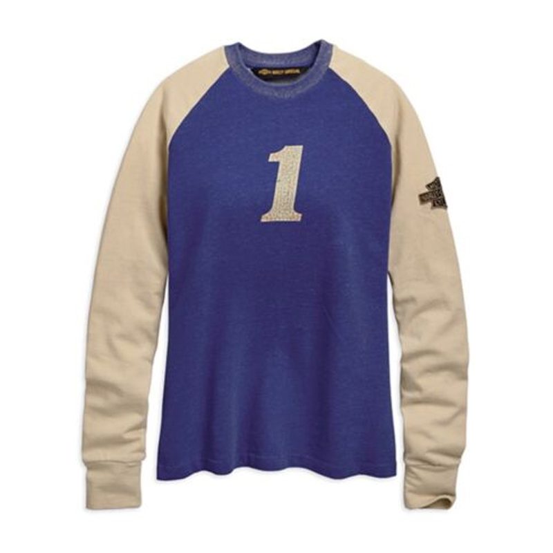 Harley-Davidson® Women's Felt Letter Race Jersey Long Sleeve