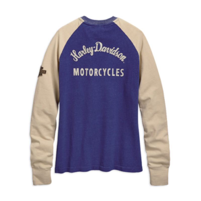 Harley-Davidson® Women's Felt Letter Race Jersey Long Sleeve