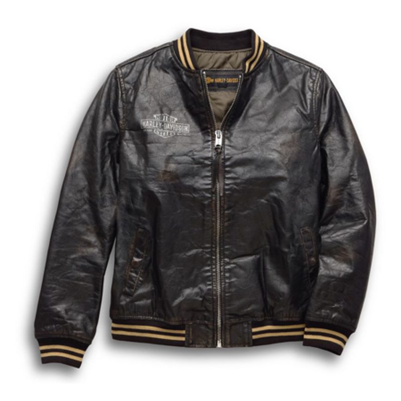 Women’s Chalette Leather Bomber Jacket Women’s Chalette Leather Bomber Jacket
