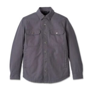 Men's Operative Riding Shirt Jacket - Grey Heather