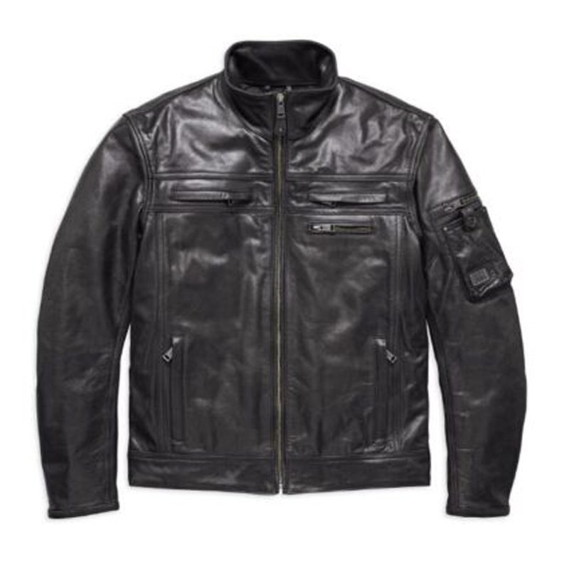 Harley Davidson Men's Authority Water-resist Leather Jacket Harley Davidson Men's Authority Water-resist Leather Jacket