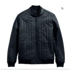 Harley-Davidson® Men's HD-Moto Cordura Ripstop & Leather Slim Fit Jacket