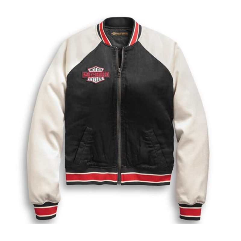 Women’s Embroidered Satin Bomber Jacket Women’s Embroidered Satin Bomber Jacket