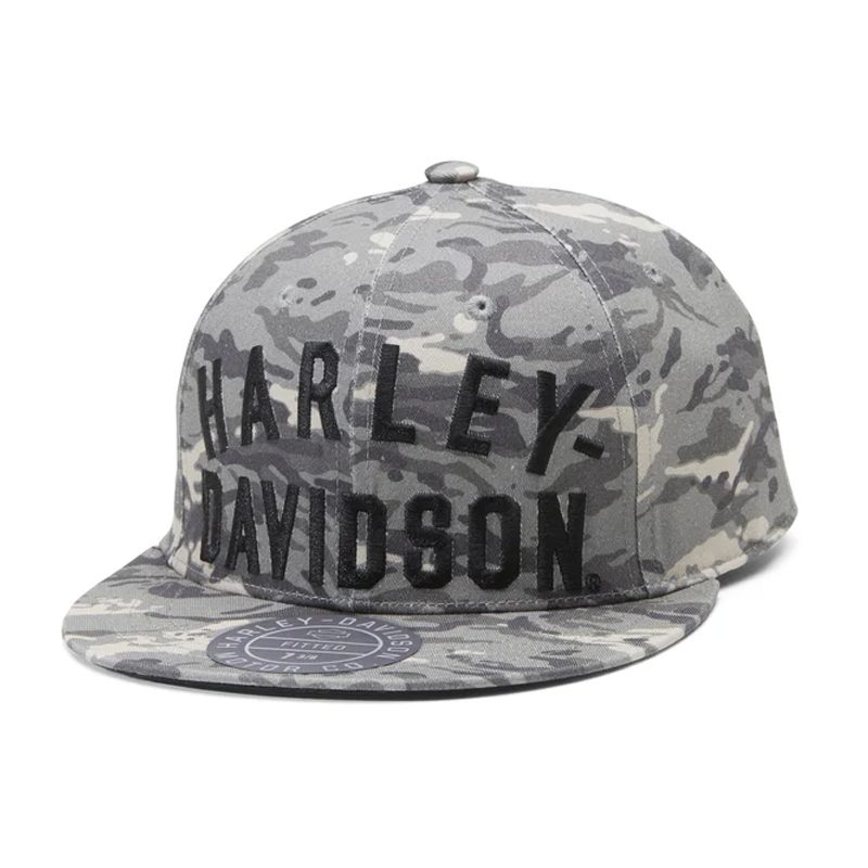 Men's Staple Fitted Novelty Cap - Camo - Grey Men's Staple Fitted Novelty Cap - Camo - Grey