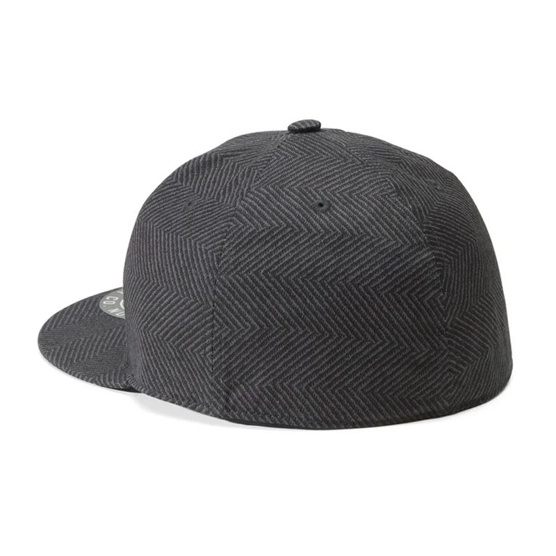 Men's Staple Fitted Novelty Cap - Black Herringbone